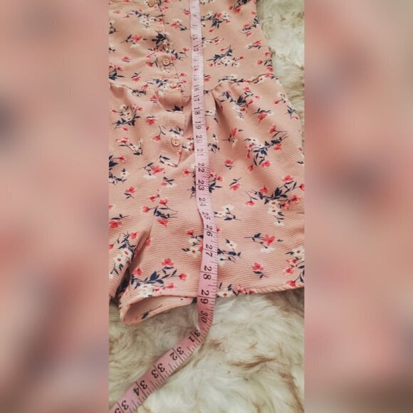 Good Luck Gem Flower 🌺 Print Rompers Jumpsuit Pants 🌴 - Picture 3 of 12